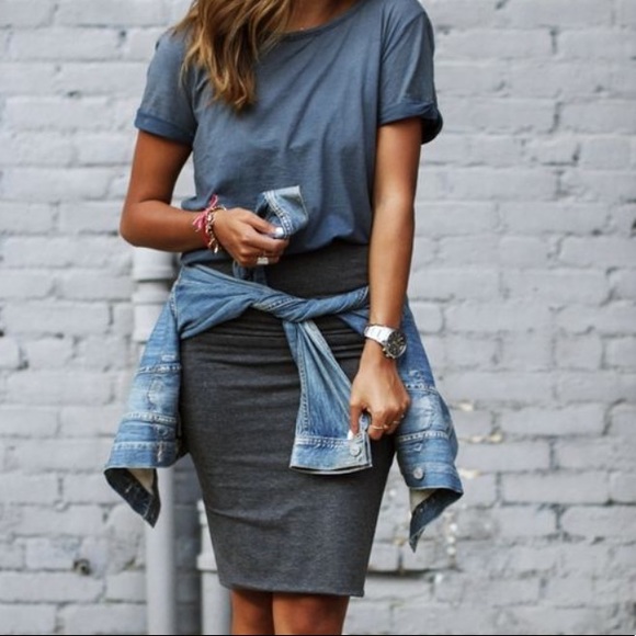 Sag Harbor Dresses & Skirts - Vintage Sag Harbor Wool Pencil Skirt Lined Gray